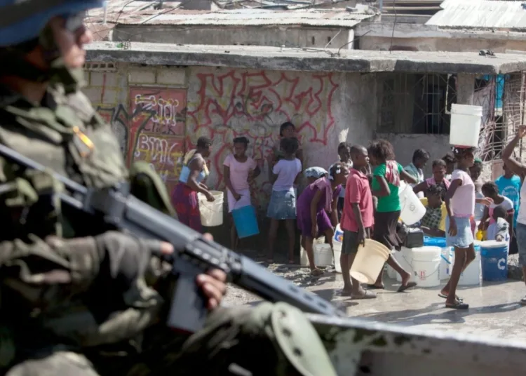 Soldado de la ONU en Haití