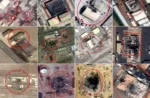 De izquierda a derecha desde arriba: Actividad de Apoyo Naval Bahréin, Base Aérea Isa, Base Aérea Riffa, Aeropuerto Internacional de Erbil, Base Aérea Harir, Base Aérea Ali al-Salem, Campamento Arifjan, Campamento Buehring, Puerto de Shuaiba, Base Aérea al-Udeid, Base Aérea Príncipe Sultán, Base Aérea al-Dhafra. (Medios afiliados al estado de Irán). Crédito: The Washington Post