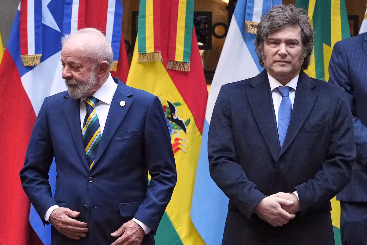 Lula da Silva y Javier Milei