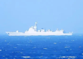 Buque de guerra chino cerca de Taiwán