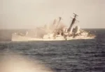 El destructor HMS Coventry. Crédito: archivo