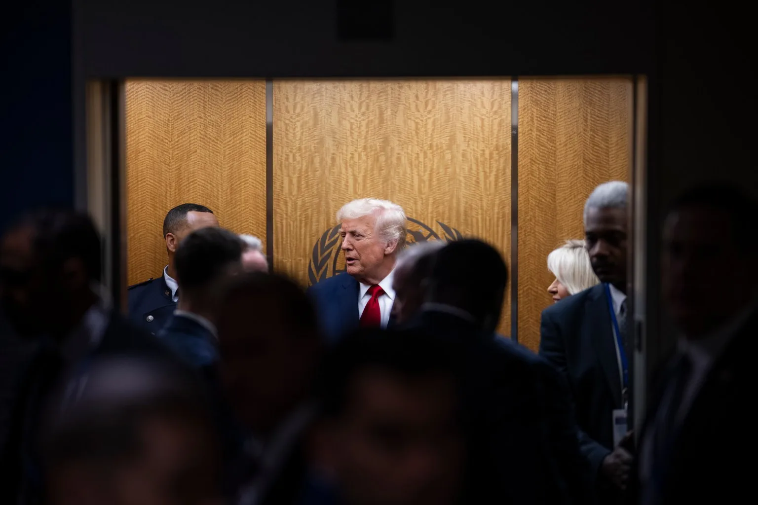 El presidente Donald Trump pronuncia un discurso ante la 80.ª sesión de la Asamblea General de las Naciones Unidas. Créditos: Casa Blanca.