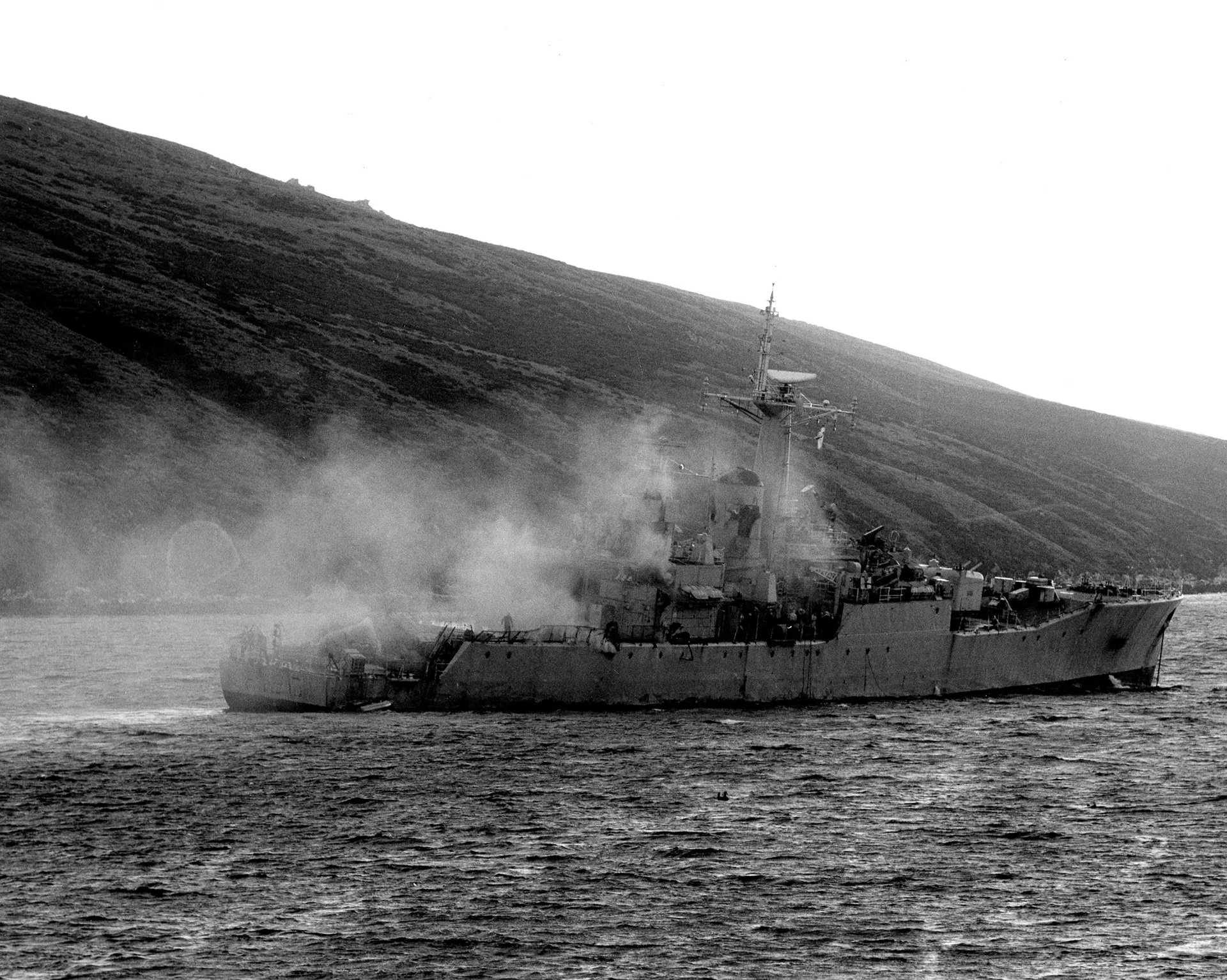 fragata HMS Plymouth. Crédito: archivo