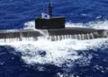 Un submarino 'Son Won II' de la Armada surcoreana.  Créditos: Marina de los EE. UU.