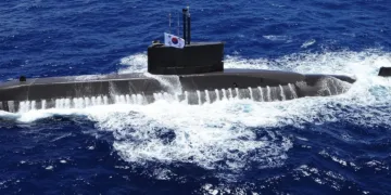 Un submarino 'Son Won II' de la Armada surcoreana.  Créditos: Marina de los EE. UU.