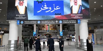 El aeropuerto de Kuwait, el punto más afectado por los bombardeos. Créditos: AFP vía Getty Images.