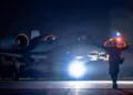 A-10 Thunderbolt II taxiando de noche en una base de su área de responsabilidad. Créditos: CENTCOM.