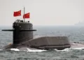 Submarino nuclear estratégico chino Tipo 094 de la clase Jin, equipado con misiles balísticos JL-2. Créditos: PLAN.