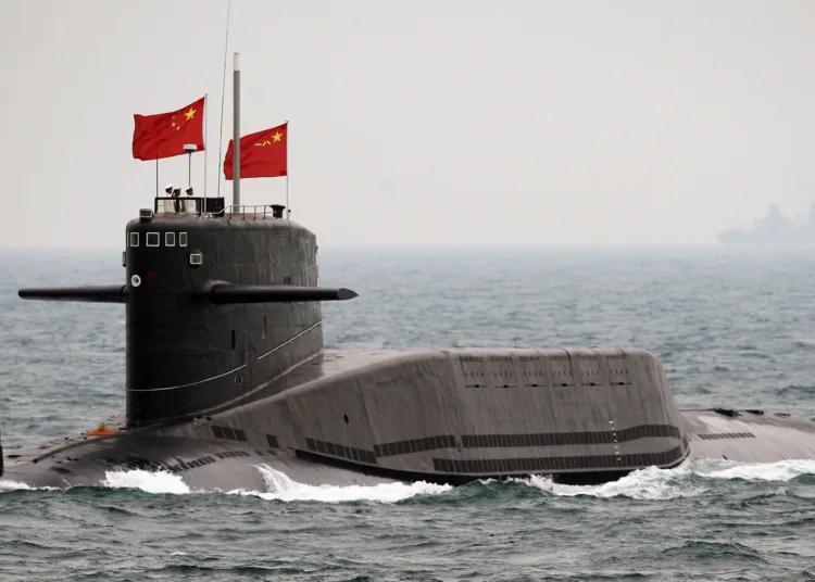 Submarino nuclear estratégico chino Tipo 094 de la clase Jin, equipado con misiles balísticos JL-2. Créditos: PLAN.