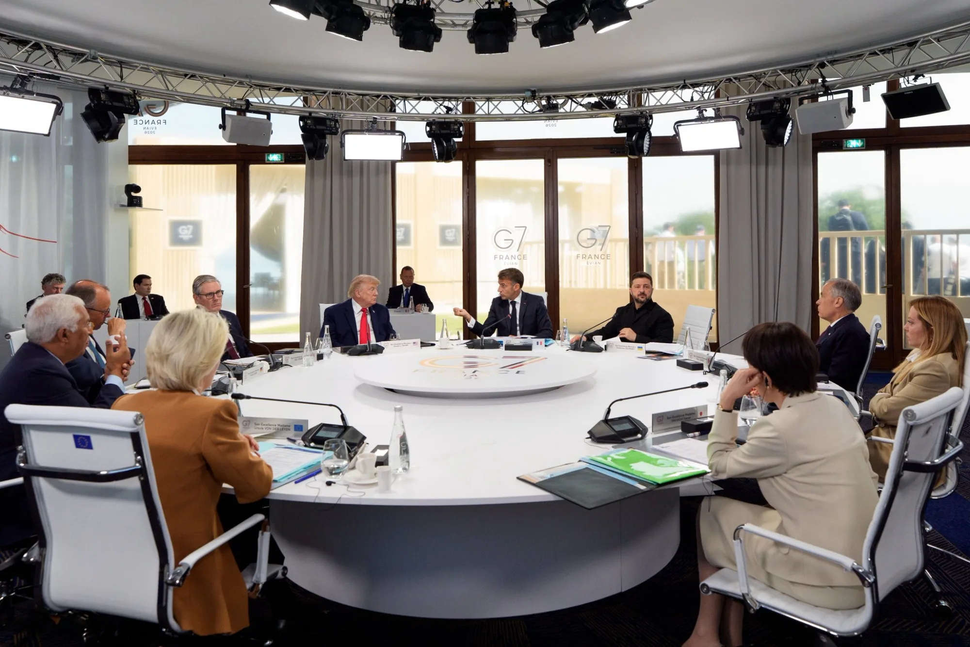 Algunos líderes reunidos durante la Cumbre del G7 celebrada en Francia. Créditos: Cuenta oficial de G7 en X (@G7).