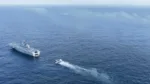 Regreso del grupo de tareas del portaaviones Liaoning a Qingdao el 22 de junio tras más de 40 días de entrenamiento orientado al combate en el Mar del Sur de China y el Pacífico Occidental. Créditos: Armada de China.