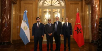 Comisiones Argentina-Marruecos 11-06-26 Créditos: Ministerio de Relaciones Exteriores de Argentina.