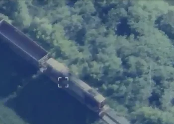 Captura de pantalla de un ataque ucraniano