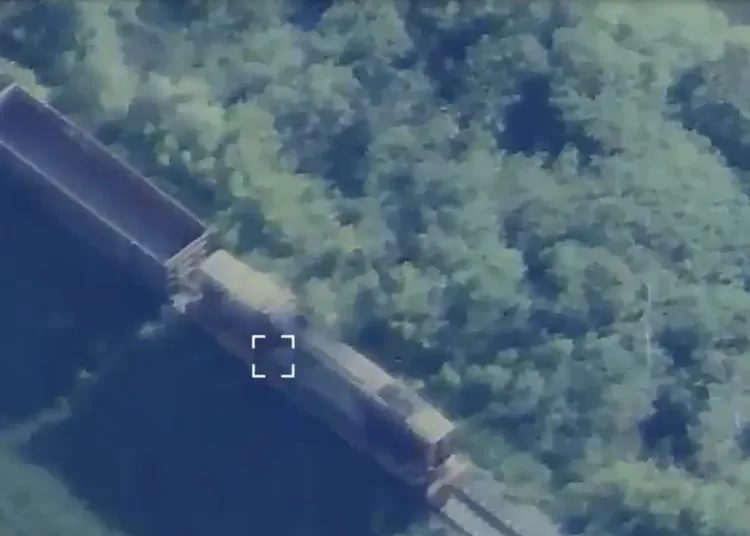 Captura de pantalla de un ataque ucraniano
