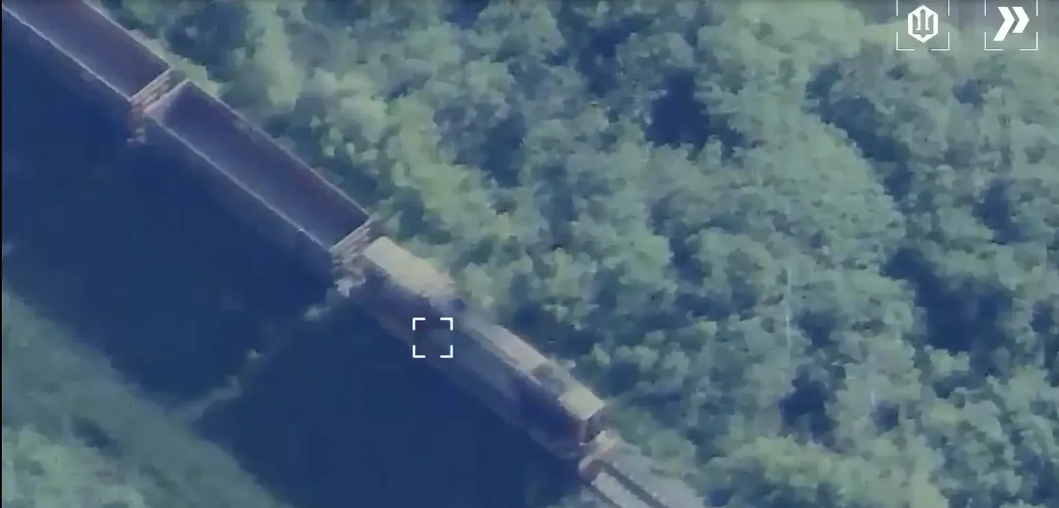 Captura de pantalla de un ataque ucraniano