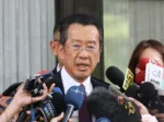 El ministro de Defensa, Wellington Koo, habla con la prensa. Créditos: CNA.