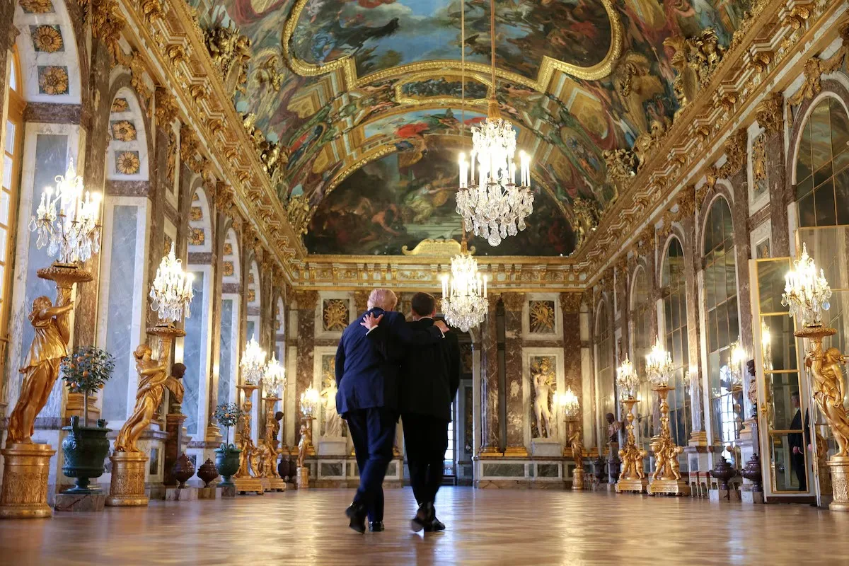 Donald Trump y Emmanuel Macron