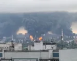 Imagenes del ataque a la refineria en el interior de Rusia. Crédito: redes sociales
