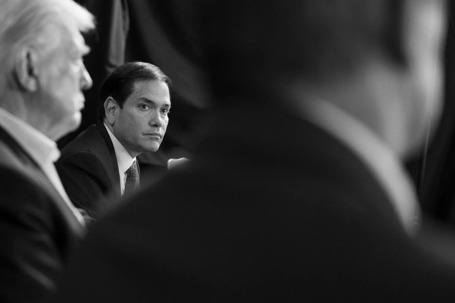El Secretario de Estado, Marco Rubio durante la Operación Absolute Resolve, el 3 de enero de 2026. Créditos: Galería de la Casa Blanca.