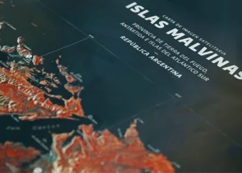 Mapa Islas Malvinas. SAOCOM Instituto Geográfico Naciona
