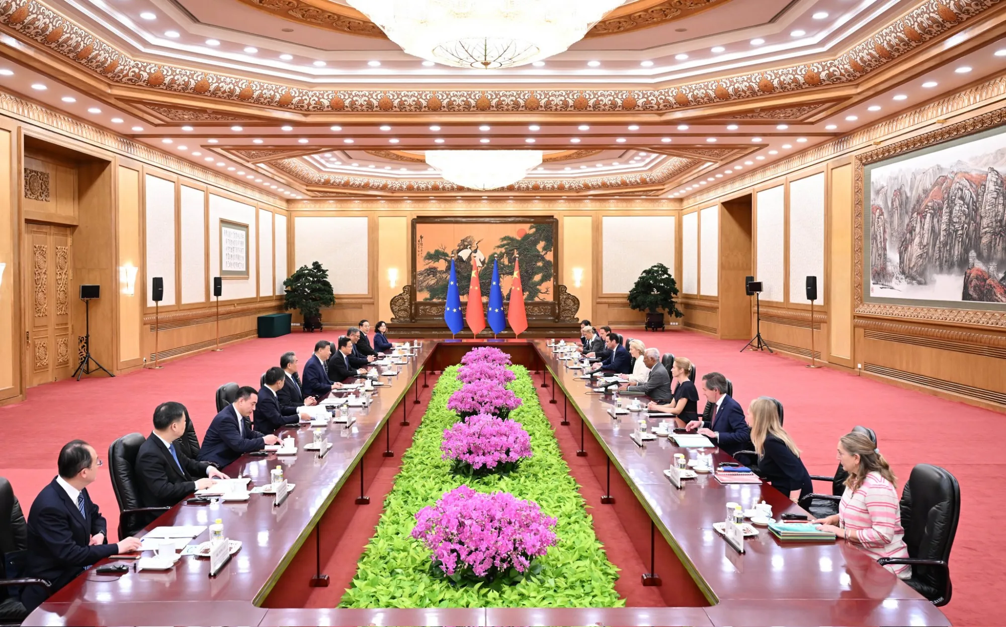 China-UE en la cumbre del 50 aniversario celebrada en Beijing el 24 de julio de 2025. Créditos: Mao Ning, portavoz del Ministerio de Exteriores chino.