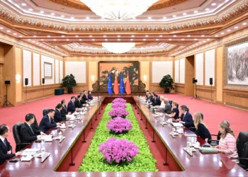 China-UE en la cumbre del 50 aniversario celebrada en Beijing el 24 de julio de 2025. Créditos: Mao Ning, portavoz del Ministerio de Exteriores chino.