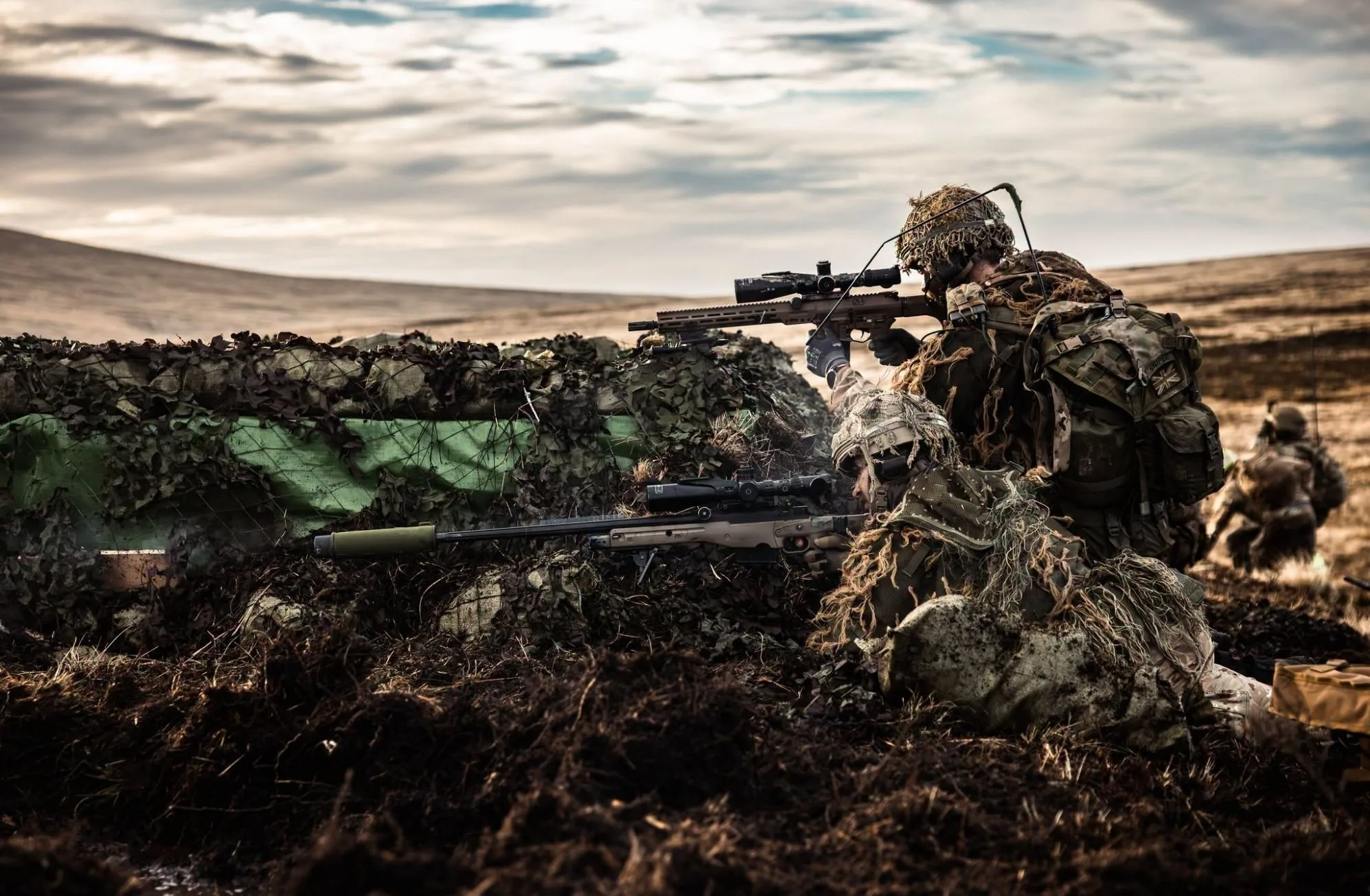 5.º Batallón del Regimiento The Rifles realizan ejercicios militares en las Islas Malvinas. Crédito: BFSAI