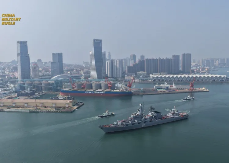 Ejercicios navales "Joint Sea-2026" entre las armadas de China y Rusia este mes cerca de Qingdao, en el Mar Amarillo, seguidos de una patrulla marítima conjunta en el Pacífico. Se trata de maniobras anuales desde 2012 bajo el plan de cooperación militar bilateral. Créditos: China Military Bugle.