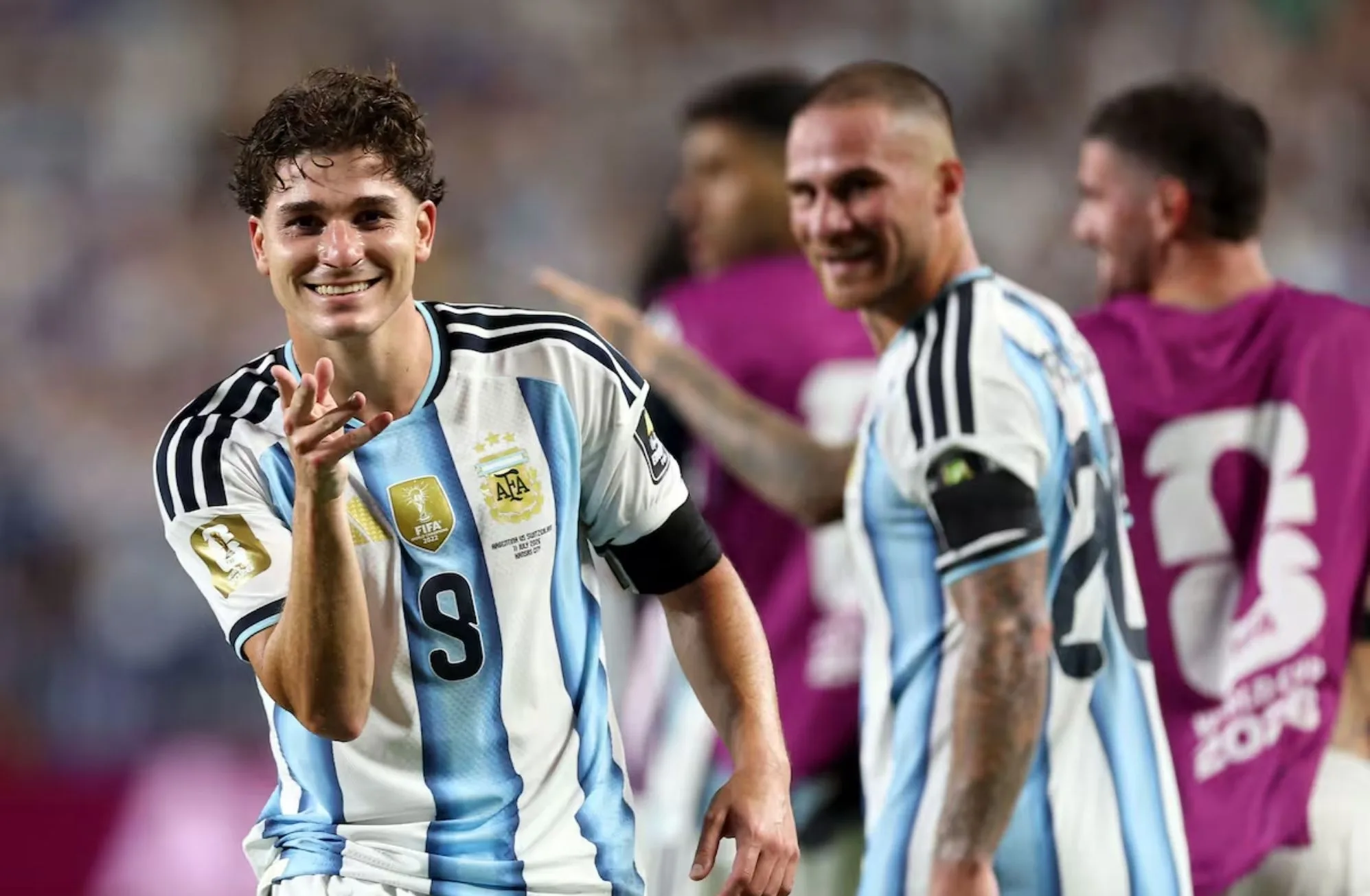 Julian Alvarez festeja el segundo gol ante Suiza. Crédito: CARL RECINE - GETTY IMAGES NORTH AMERICA