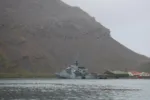 HMS Medway, patrullero offshore de la Royal Navy, en su despliegue en el Atlántico Sur. Créditos: HMS Medway.