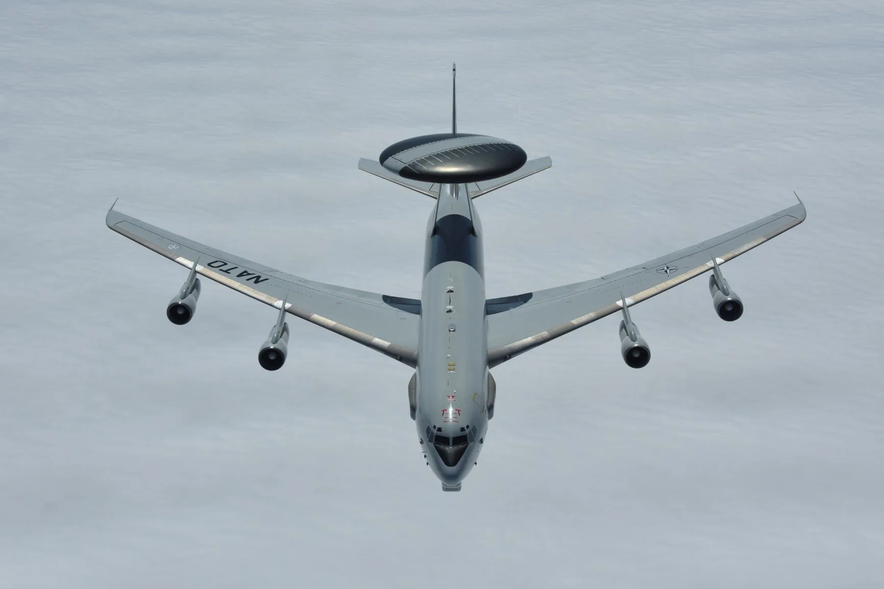 Operación Brilliant Vanguard-2, donde el E-3A AWACS de la OTAN realiza misiones sobre Polonia. Créditos: Mando Aéreo de la OTAN.