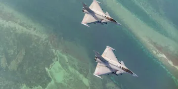 Caza Rafale del Ejército del Aire y del Espacio francés. Créditos: Ejército del Aire y del Espacio francés.