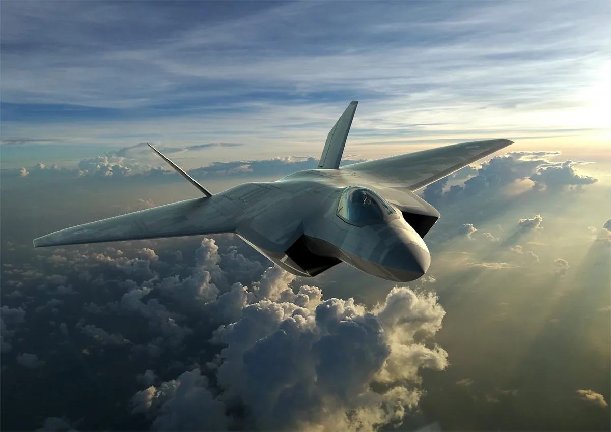 A Força Aérea Real (RAF) está promovendo um episódio do podcast Inside AIR que explica os programas Tempest, GCAP e FCAS, focados em aeronaves de sexta geração para o futuro serviço da RAF. Créditos: Força Aérea Real.