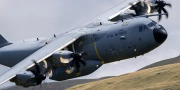 A400m de la Real Fuerza Aérea con matricula ZM418 Social Media: Defence Images UK