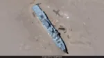 Las imágenes mostraban un sistema ferroviario de 6 metros de ancho con una diana del tamaño de un barco instalada.