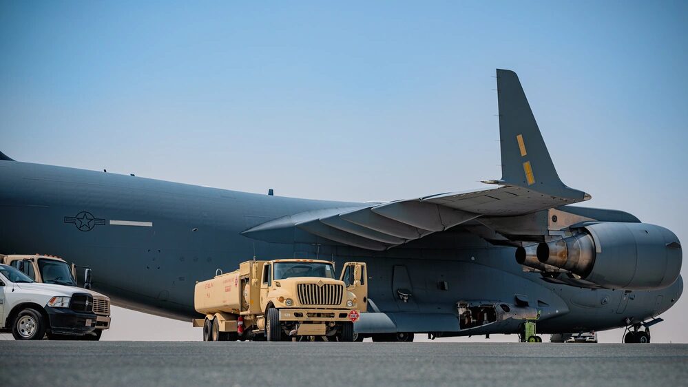 Un C-17 Globemaster III de la Fuerza Aérea de EE. UU., transportó a Israel equipo de apoyo al sistema de Defensa de Área de Alta Altitud Terminal (THAAD). Créditos: Fuerza Aérea de EE. UU.