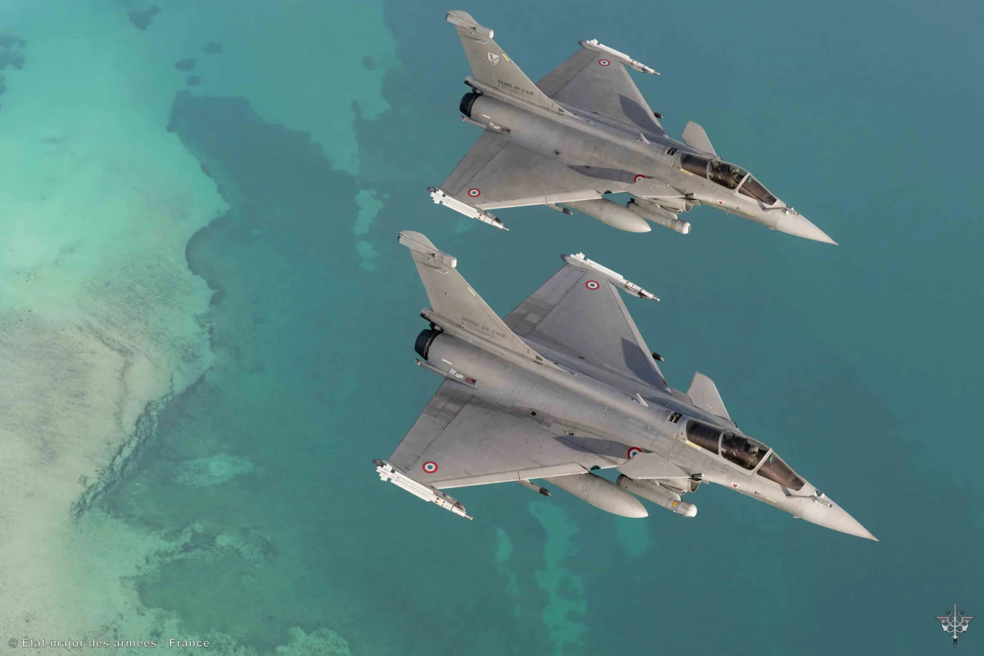 Caza Rafale del Ejército del Aire y del Espacio francés. Créditos: Ejército del Aire y del Espacio francés.