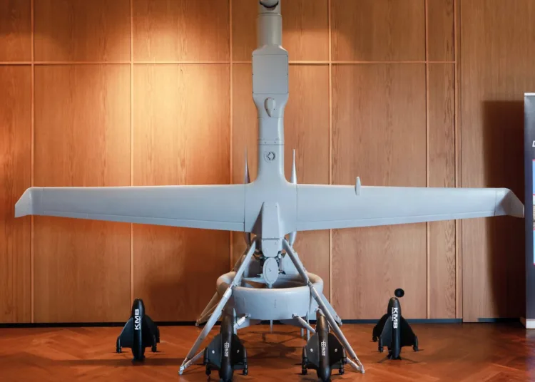 Recepción por Taiwán de la primera remesa de drones Altius-600M de Anduril, el 4 de agosto de 2025. Créditos: Counter Unmanned Systems.
