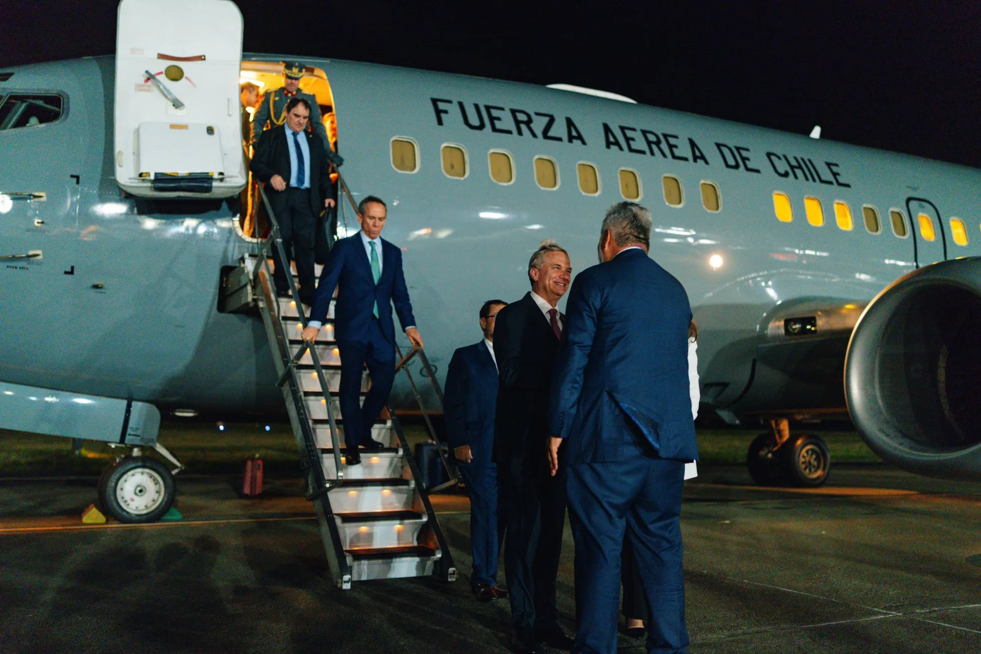 José Antonio Kast, presidente de Chile desde marzo de 2026, en su llegada a Cali para la toma de posesión de Abelardo de la Espriella como presidente de Colombia el 7 de agosto de 2026. Créditos: José Antonio Kast.