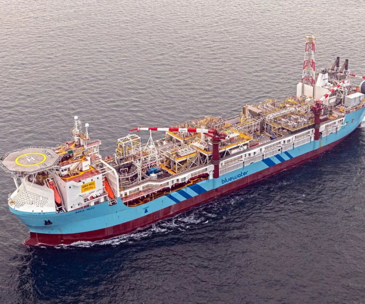 La plataforma flotante de producción, almacenamiento y descarga (FPSO), Aoka Mizu, que será utilizada en las primeras dos fases del proyecto Sea Lion