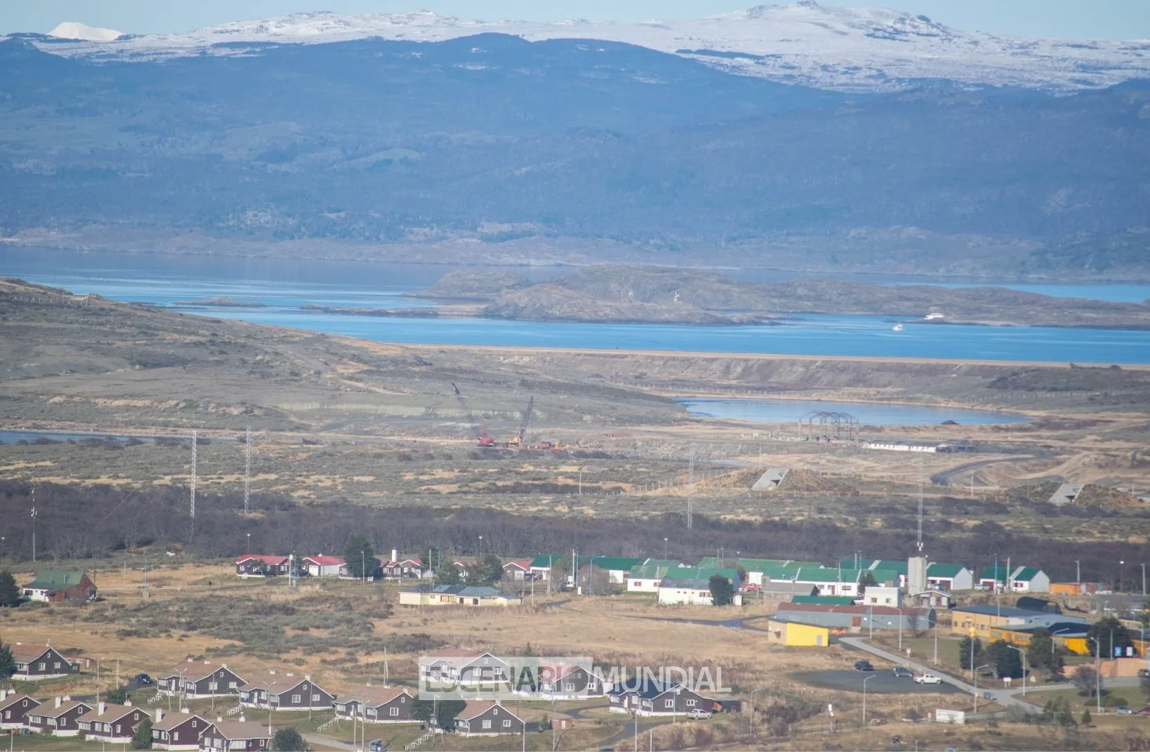 Avances de la Base Naval Integrada en Ushuaia Tierra del Fuego. Crédito: Alejo Sanchez Piccat / Escenario Mundial