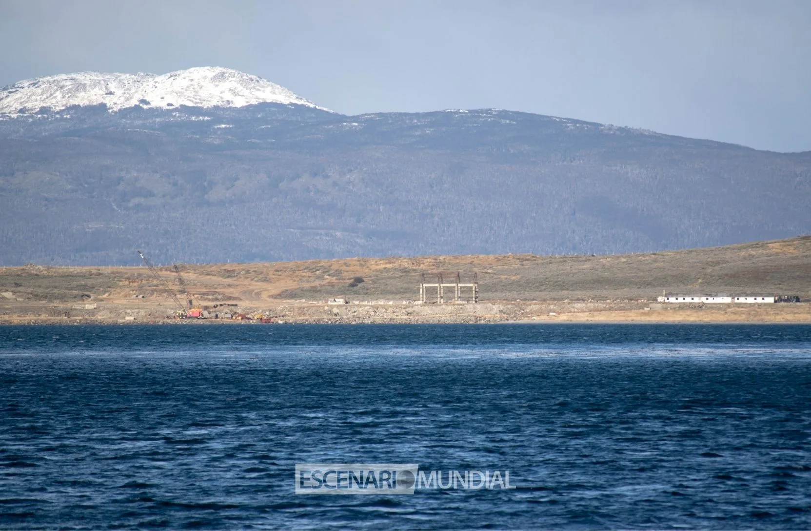 Avances de la Base Naval Integrada en Ushuaia Tierra del Fuego. Crédito: Alejo Sanchez Piccat / Escenario Mundial