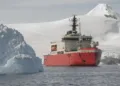 Rompehielos AGB-46 Almirante Viel en su primera campaña antártica, en enero de 2025. Imagen ilustrativa