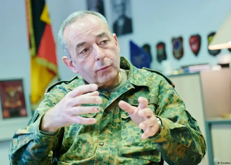 Carsten Breuer, jefe del Estado Mayor del Ejército alemán.Imagen: Annette Riedl/dpa/picture alliance