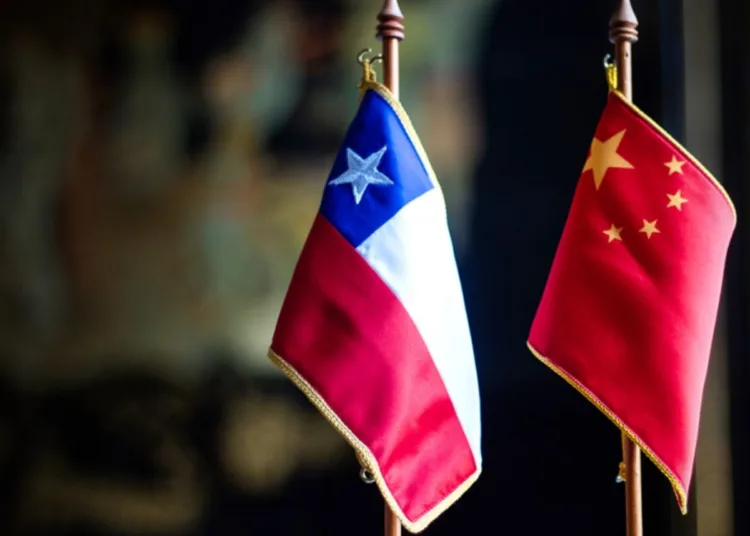 Bandera de Chile y China