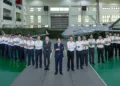 El presidente Lai Ching-te visitó el Instituto Nacional Chung-Shan de Ciencia y Tecnología para una presentación sobre el desarrollo de drones. Créditos: Ministerio de Defensa de Taiwán (ROC).