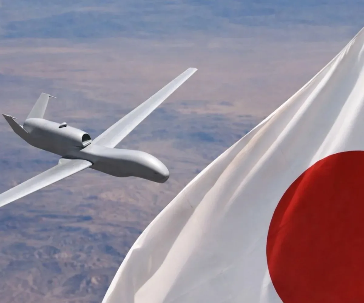 Dron de combate sobrevuela el territorio japonés