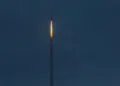 Lanzamiento de un misil no identificado con forma similar al FP-7 balístico o al interceptor FP-7x. Créditos: Fire Point