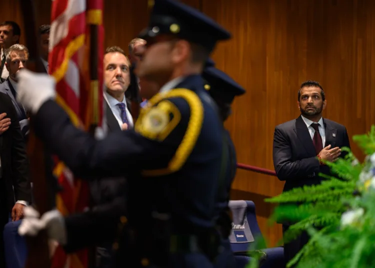 El director del FBI, Kash Patel, durante la entrega de los Premios de Servicio del FBI 2026. Créditos: Kash Patel.