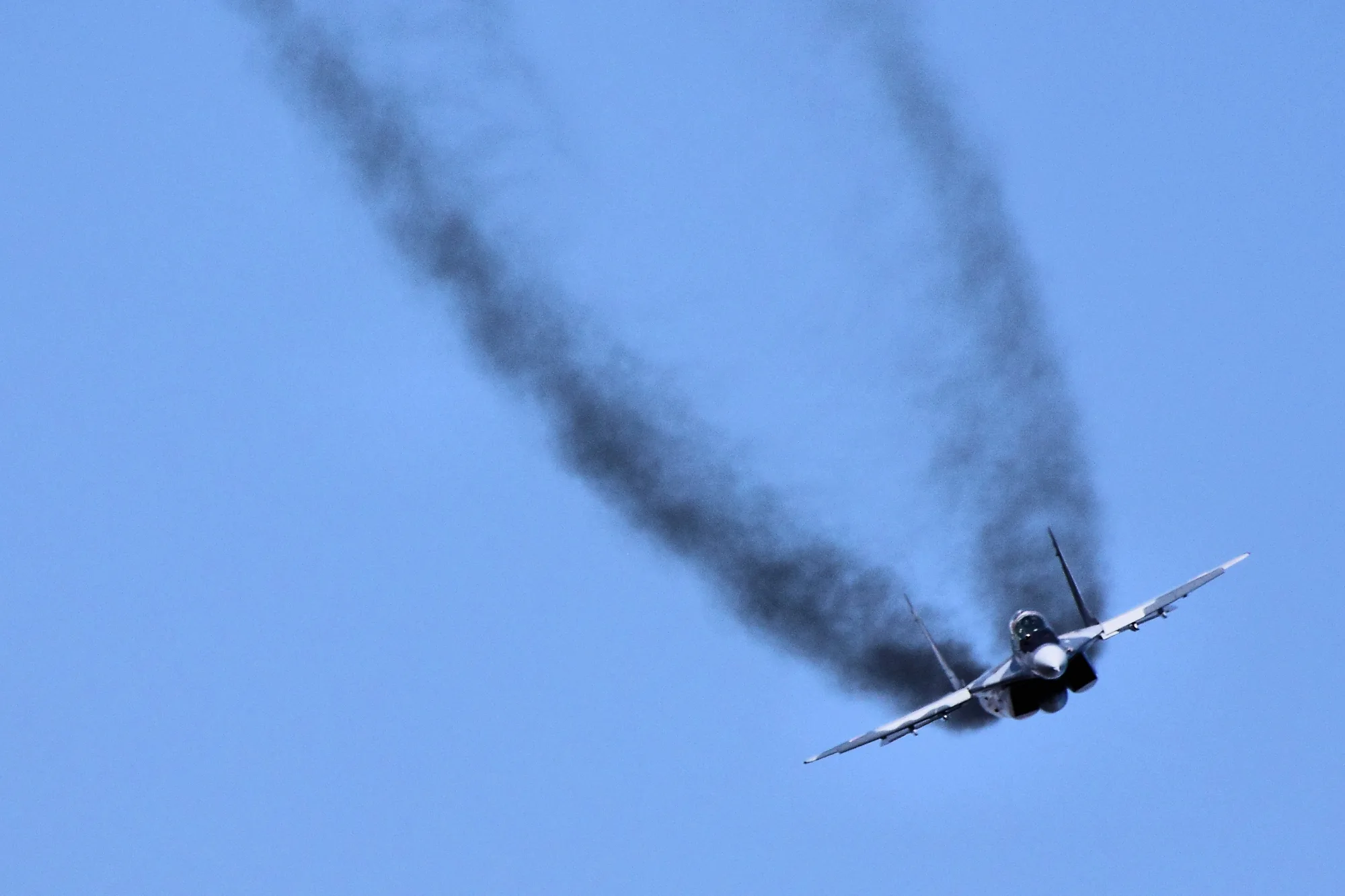 Avión de combate MiG-23 polaco en la exhibición aérea RIAT 2013. Créditos: Wikimedia.
